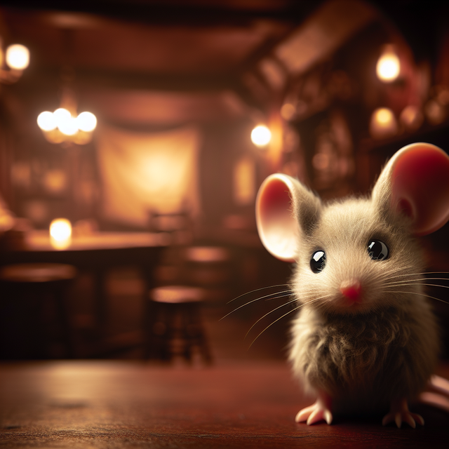 A portrait of a mouse.