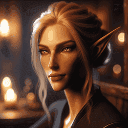 A portrait of a altmer.