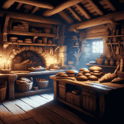 A portrait of a bakery.