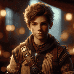 A portrait of a boy.