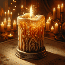 A portrait of a candle.