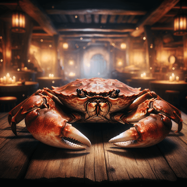 A portrait of a crab.