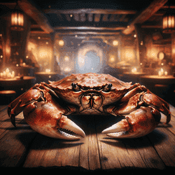 A portrait of a crab.