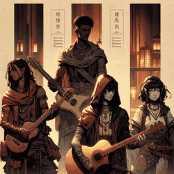 A portrait of a death metal band.
