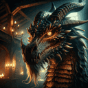 A portrait of a dragon.