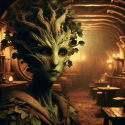 A portrait of a dryad.