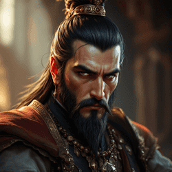 A portrait of a emperor.