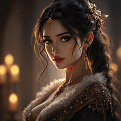 A portrait of a empress.