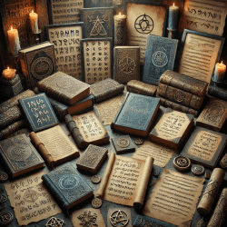 An image representing mysterious ancient scripts and languages.
