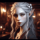 A portrait of a frost elf.