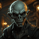A portrait of a ghoul.