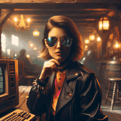 A portrait of a hacker.