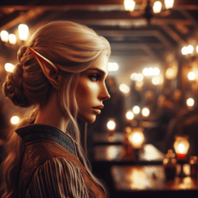 A portrait of a high elf.