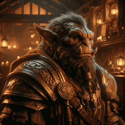 A portrait of a hobgoblin.