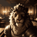 A portrait of a hrothgar.