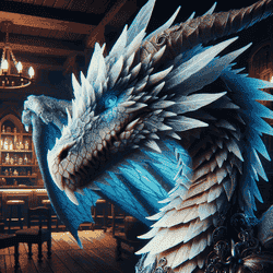 A portrait of a icewing.