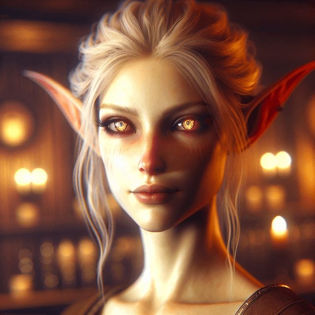 A portrait of a kaldorei.