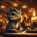 A kobold in a tavern.