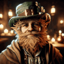 A portrait of a leprechaun.