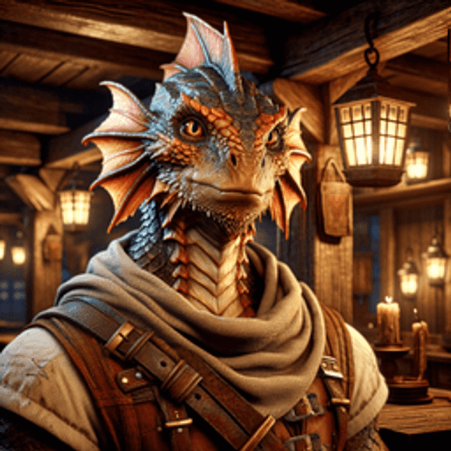 A locathah in a tavern.