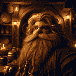 A portrait of a lotr dwarf.