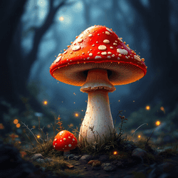 A portrait of a mushroom.