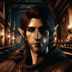 A portrait of a night elf.
