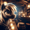 A portrait of a pony.