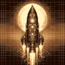 A portrait of a rocket.