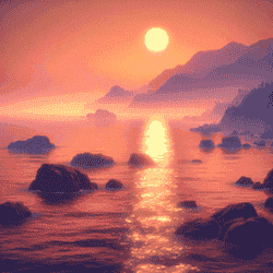 A portrait of a sea.