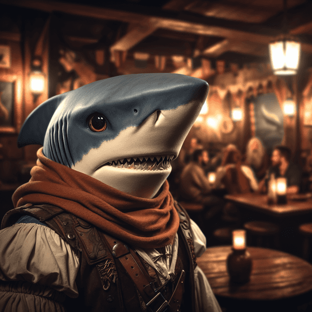 A portrait of a shark.