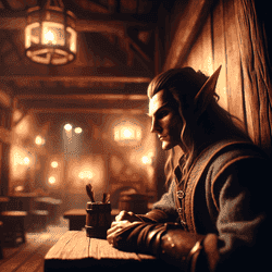 A portrait of a sindarin.