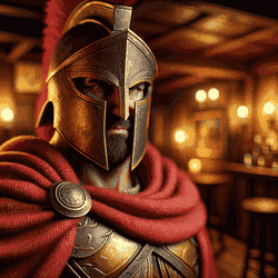A portrait of a spartan.