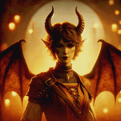 A portrait of a succubus.
