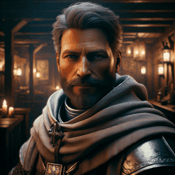 A portrait of a templar.