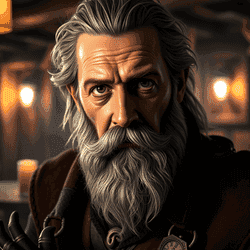 A portrait of a time lord.