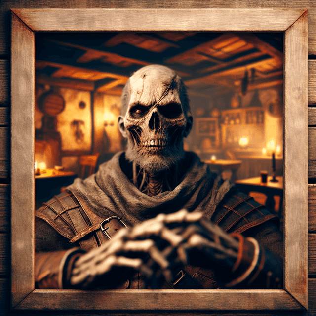 A portrait of a undead.