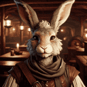 A portrait of a viera.