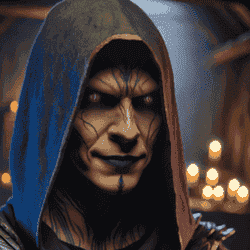 A villain in a tavern.