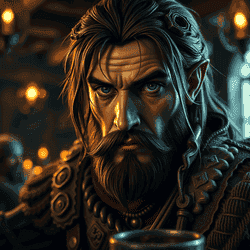 A portrait of a warcraft.