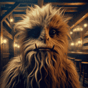 A portrait of a wookiee.