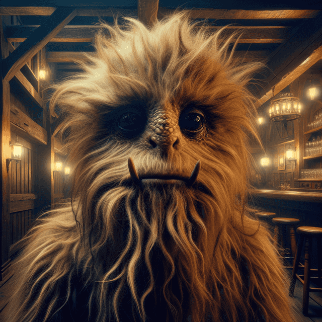 A portrait of a wookiee.