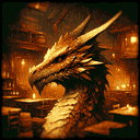 A portrait of a wyvern.
