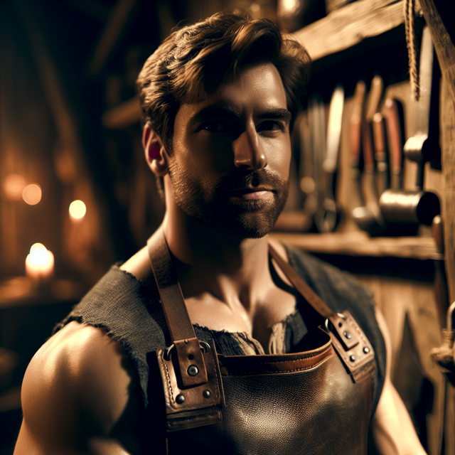 A portrait of a blacksmith.