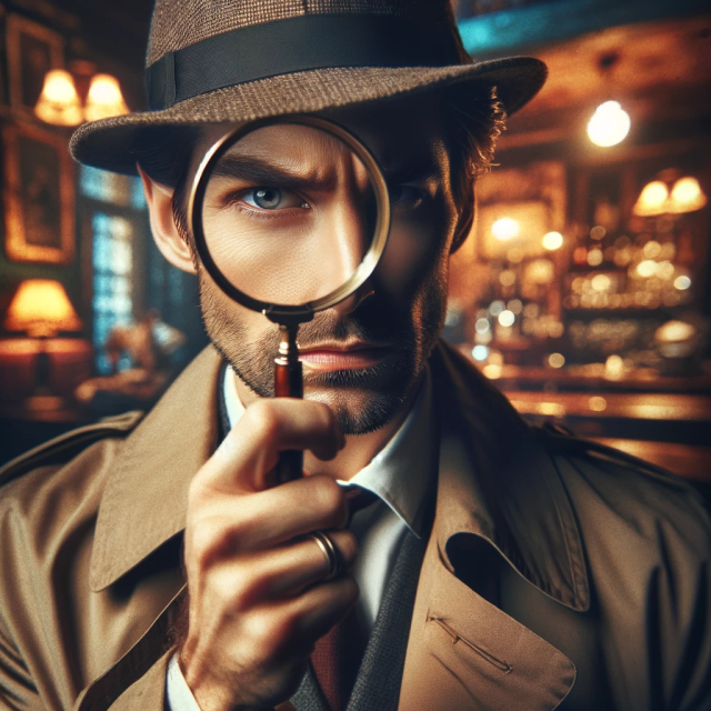 A portrait of a detective.