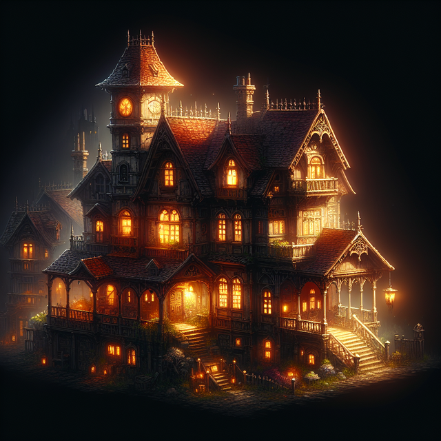 A portrait of a haunted house.